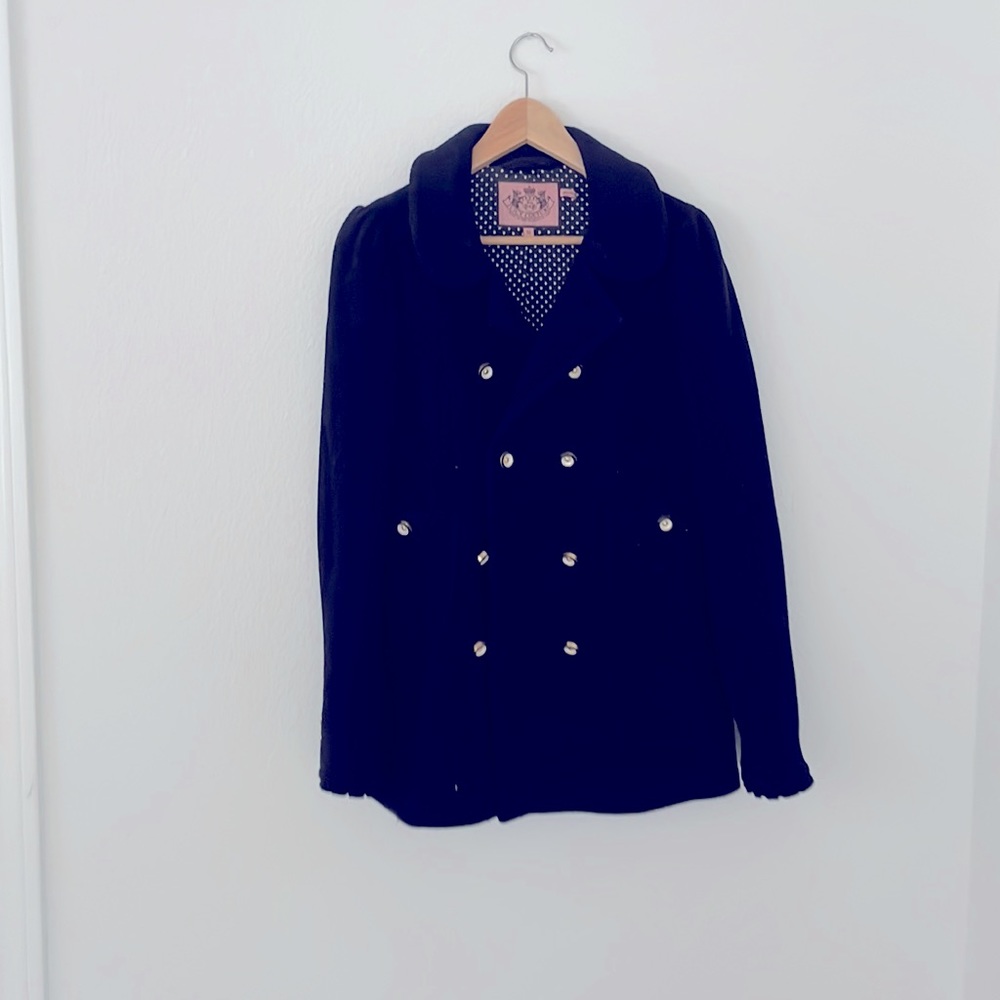 Juicy Couture wool Black Pea Coat 🖤
